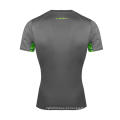 Umidade Wicking Dry Fit Camiseta justa